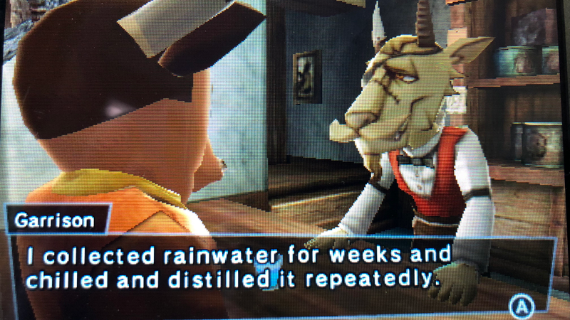 This post-apocalyptic Nintendo game includes a bartender who mixes drinks that give your Mii-turned-animal a health boost. Naturally.